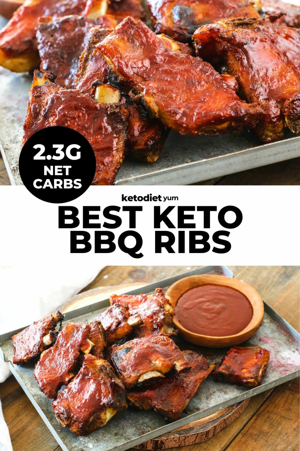 Keto Ribs With BBQ Sauce & Dry Rib Rub (Low Carb, GF)