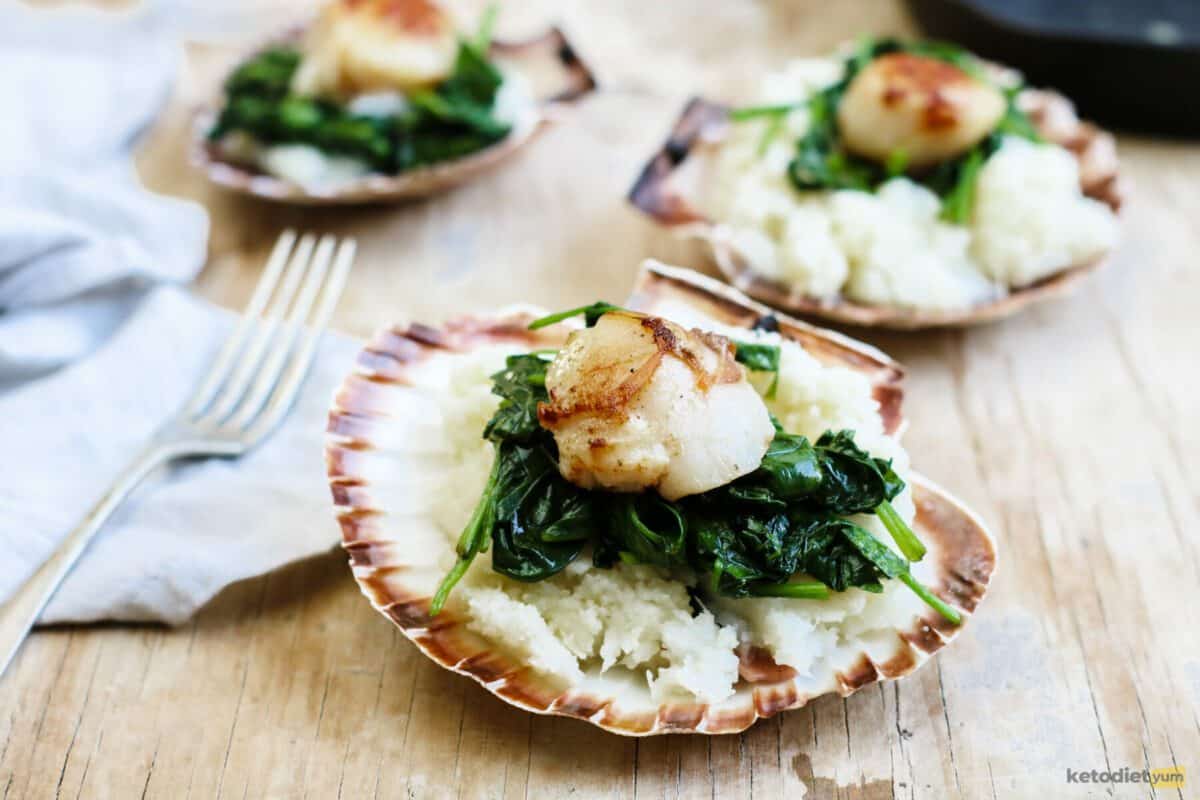 Keto scallops recipe