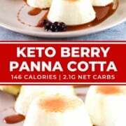 Best Keto Panna Cotta with Berry Sauce