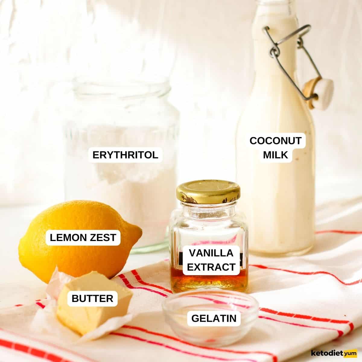 Keto Panna Cotta Ingredients