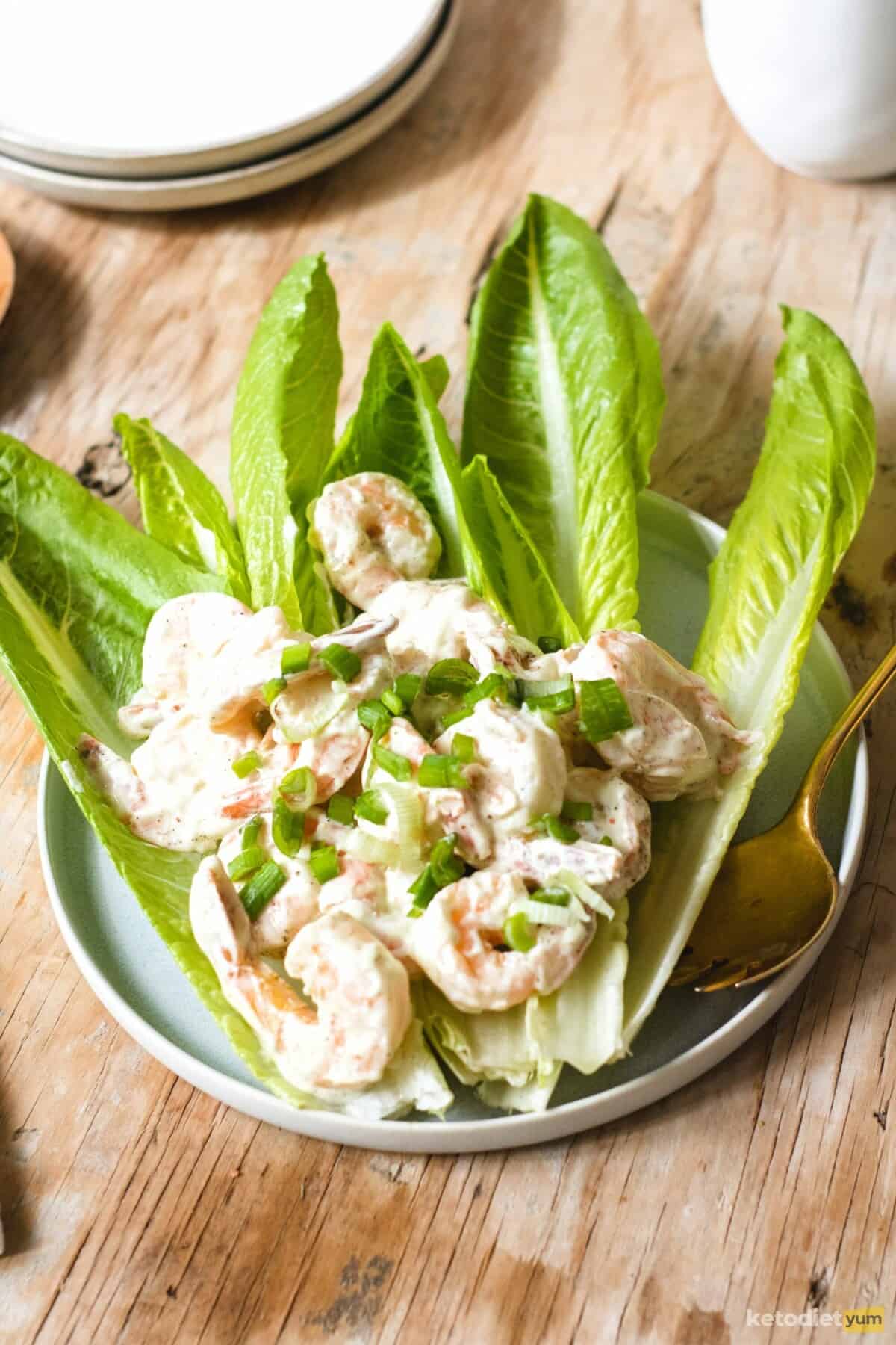 Easy Keto Shrimp Salad (1.6g Net Carbs!) - Keto Diet Yum