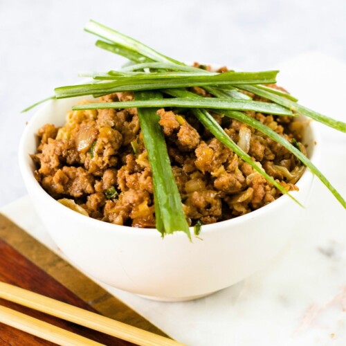 Easy Keto Egg Roll In A Bowl (Gluten-Free, Low-Carb)