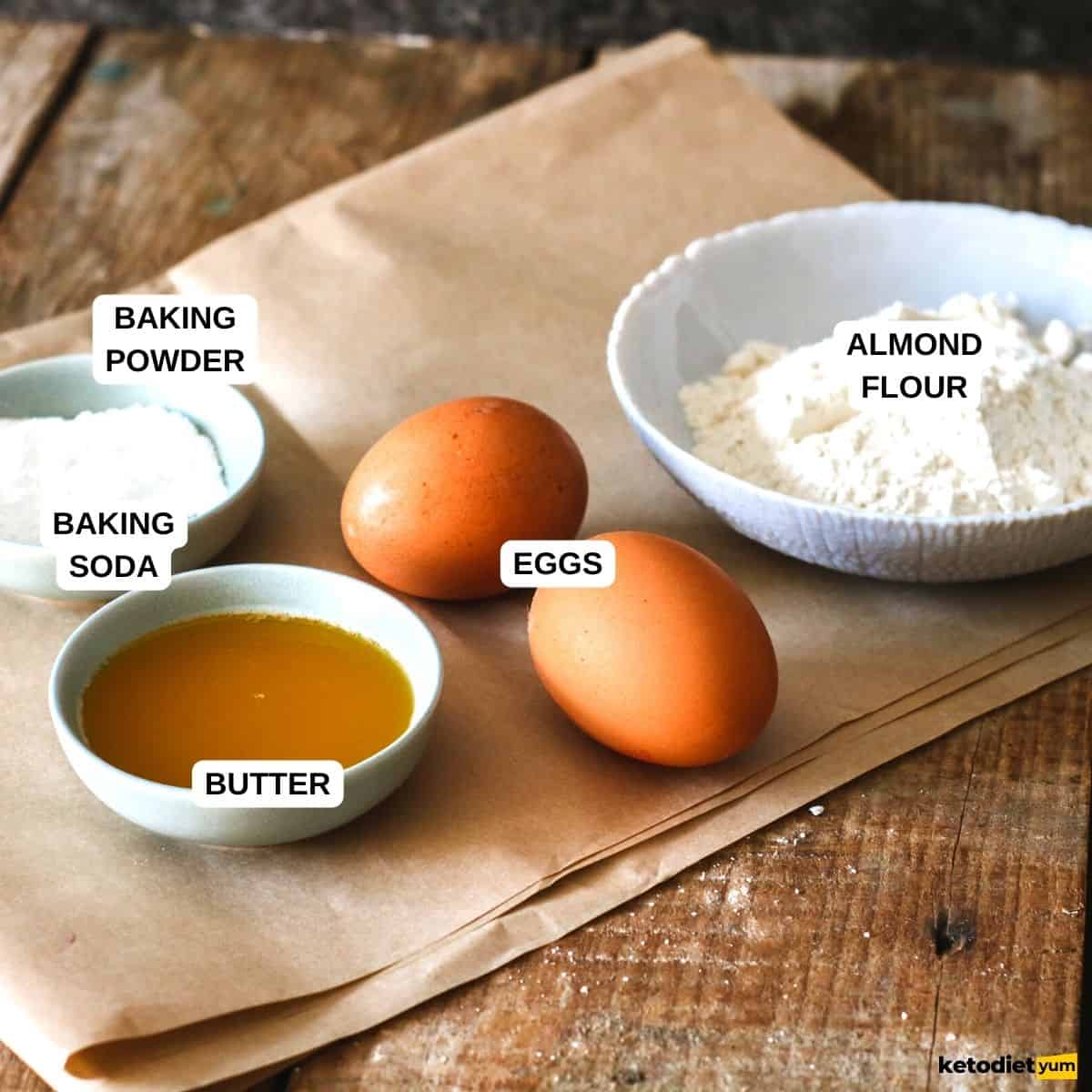 Keto English Muffins Ingredients
