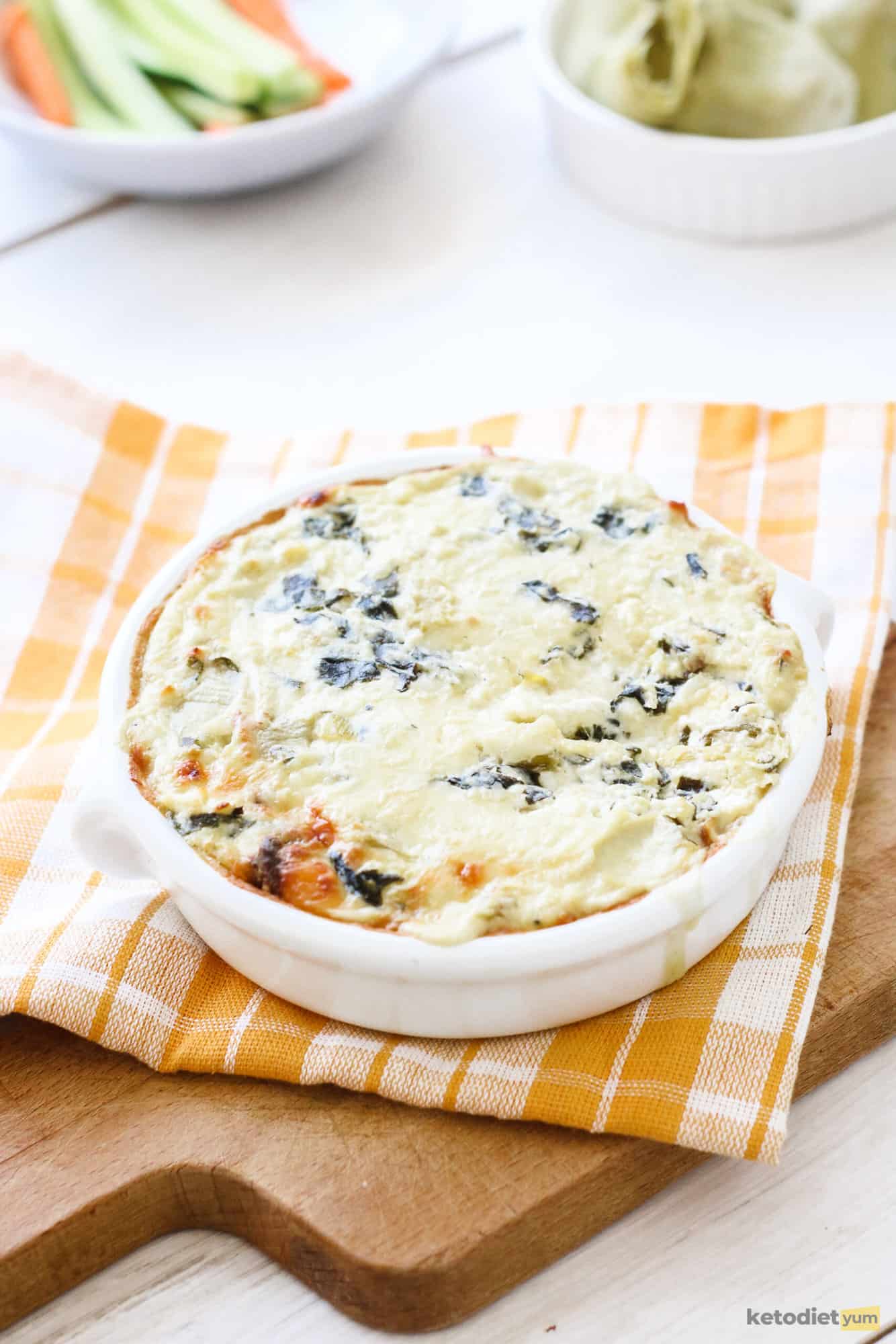 keto spinach artichoke dip