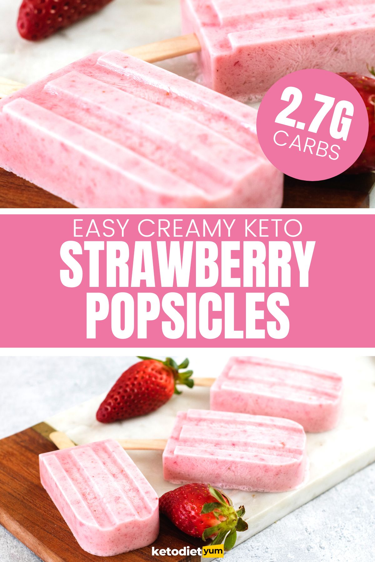 Best Strawberry Keto Popsicles Recipe