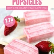 Strawberry Keto Popsicles