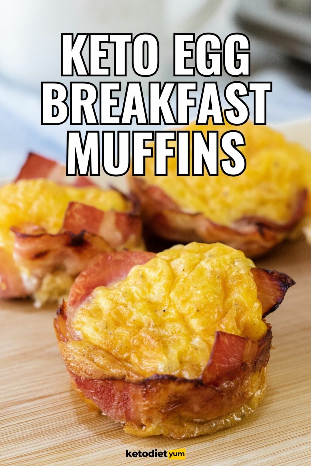 Keto Egg Muffins (3 Ingredient Low Carb Breakfast)
