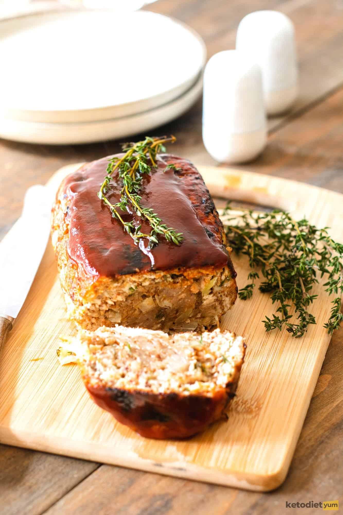 Keto Turkey Meatloaf Low Carb Turkey Meatloaf