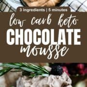 3 Ingredient Keto Chocolate Mousse Recipe