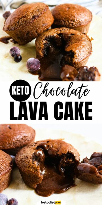 Keto Chocolate Lava Cake (5 Ingredients)