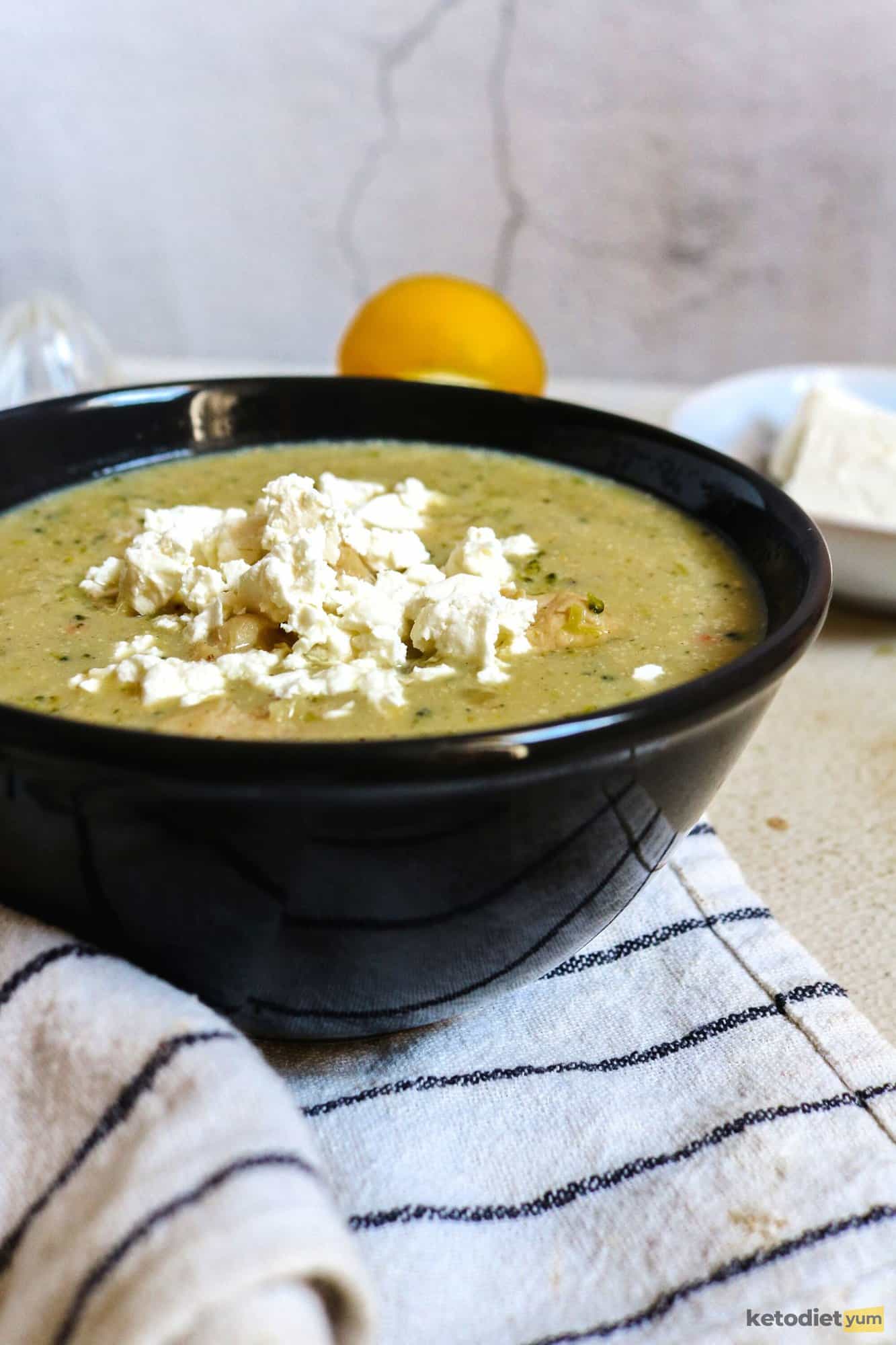 Greek Lemon Chicken Soup Keto Chicken Soup Recipe