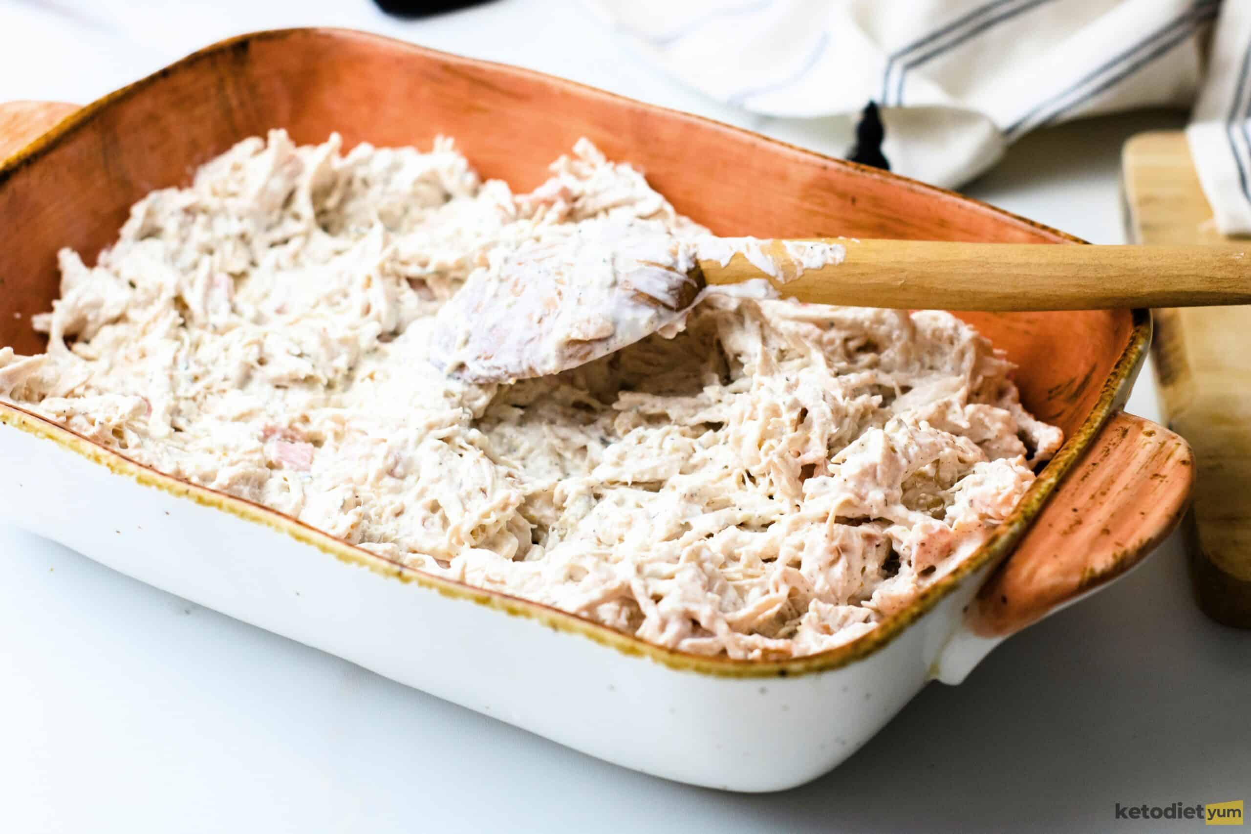 Keto Chicken Bacon Ranch Casserole Recipe