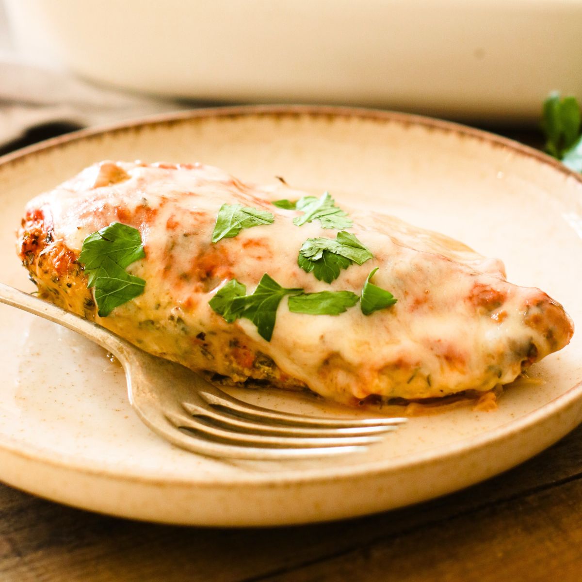 One Pan Keto Chicken Parmesan Recipe Keto Chicken Parmesan Recipe
