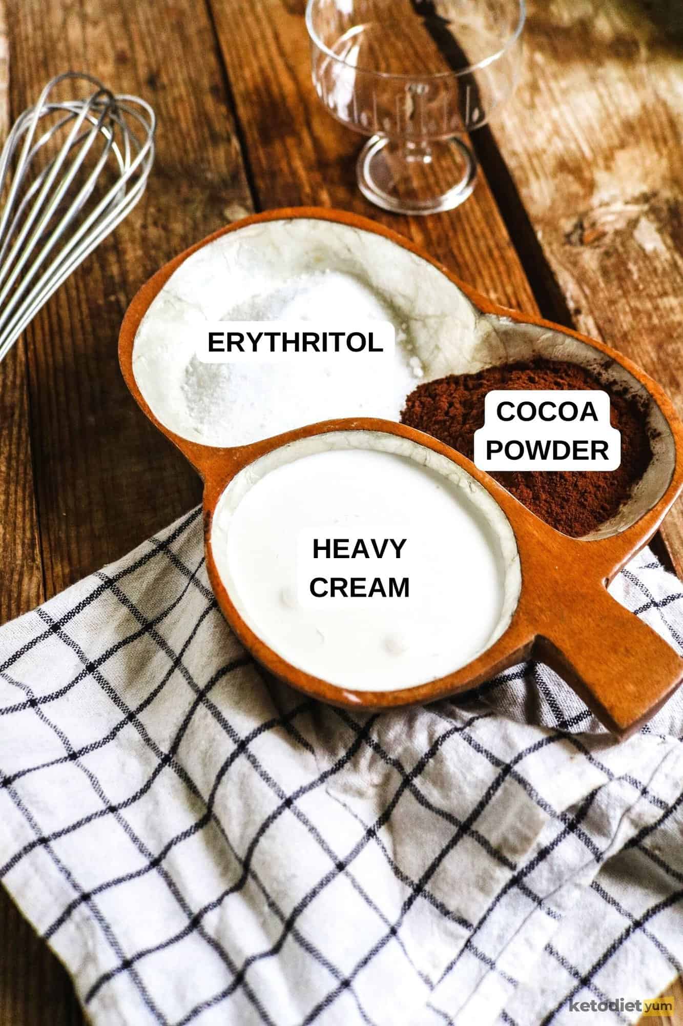 Keto Chocolate Mousse Recipe Ingredients