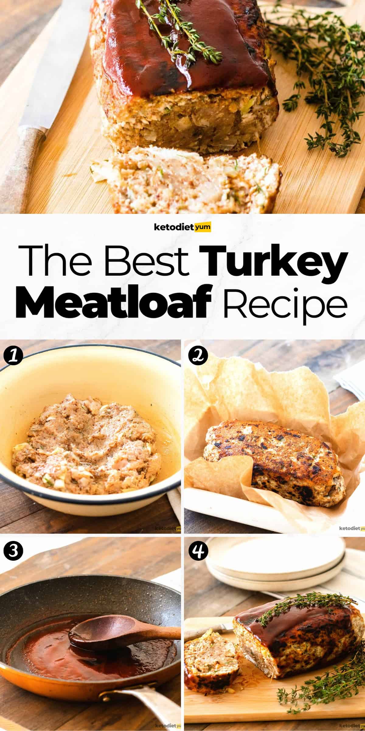 Best Keto Turkey Meatloaf (Easy, Tender & Flavorful!)