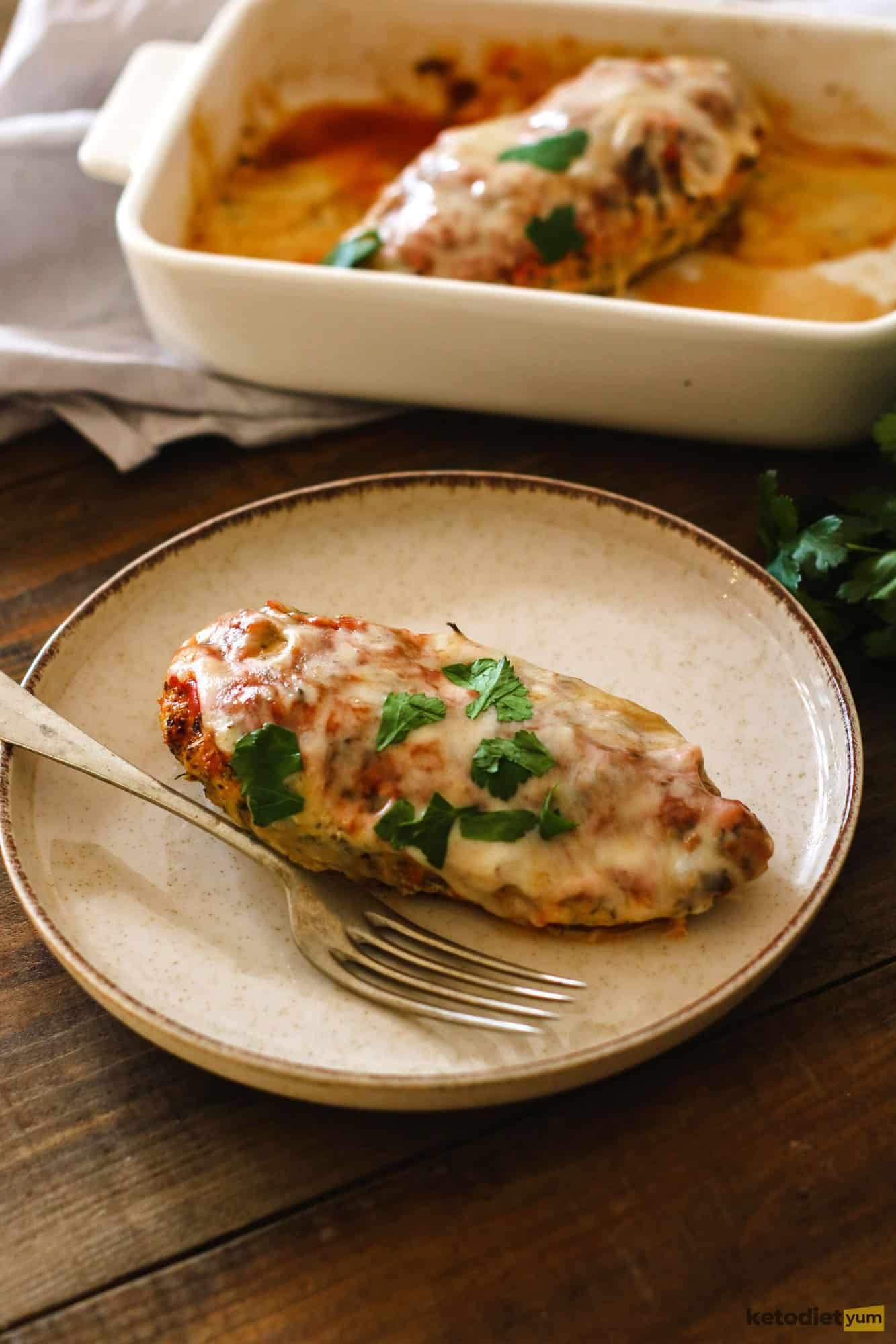 One Pan Keto Chicken Parmesan Recipe One Pan Keto Chicken Parmesan Recipe