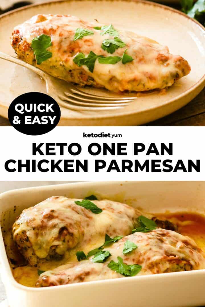 Yummy One Pan Keto Chicken Parmesan Recipe