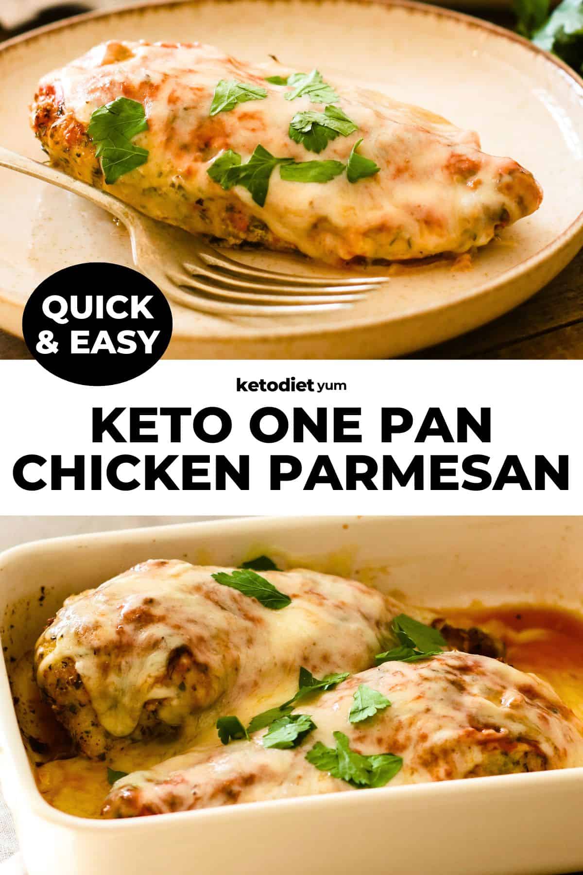 One Pan Keto Chicken Parmesan Recipe