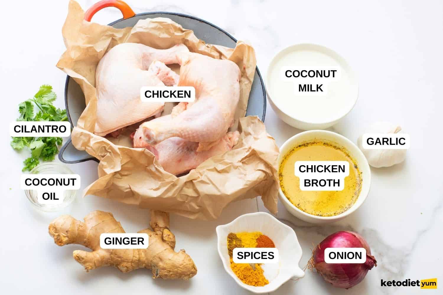 Chicken Thigh Curry Ingredients