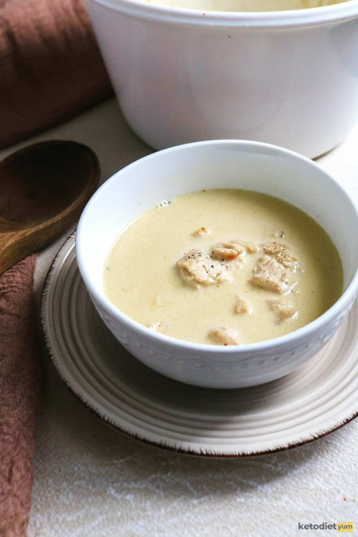 Easy Keto Cream Of Chicken Soup