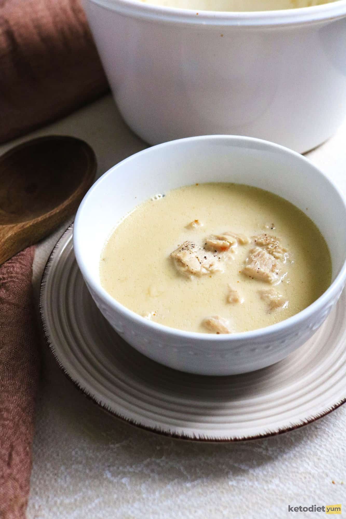 Keto Cream of Chicken Soup