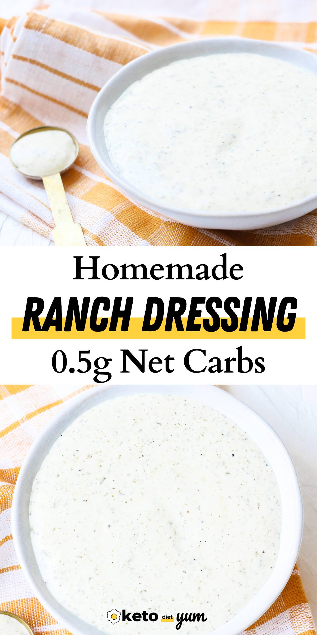 Keto Ranch Dressing Recipe (Just 0.5g Net Carbs!)