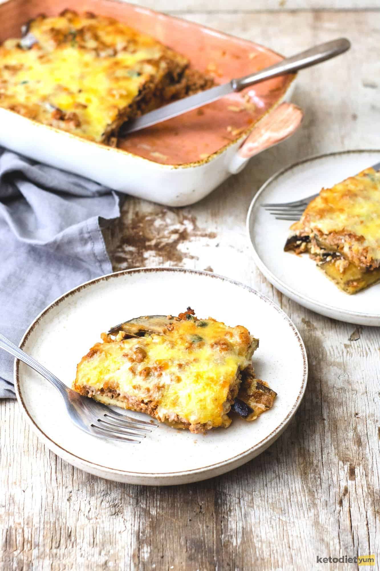 Keto Eggplant Lasagna Recipe