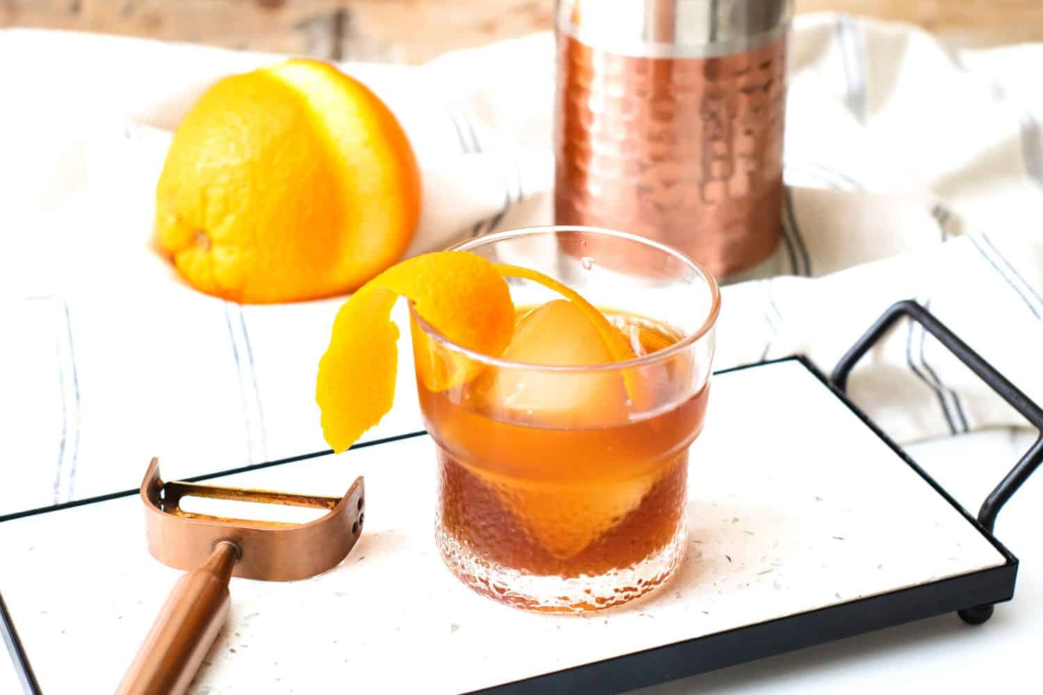 Keto Old Fashioned Cocktail