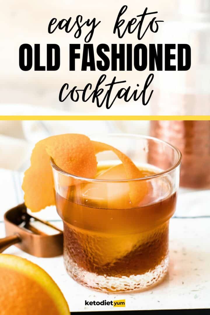 Low Carb Keto Old Fashioned Cocktail Recipe