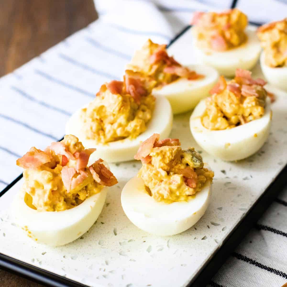 Bacon Deviled Eggs Bacon Deviled Eggs