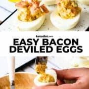 deviled eggs with bacon