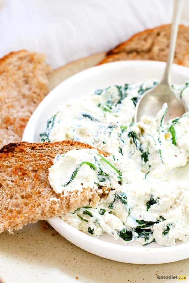 Keto Cream Cheese Spinach Dip