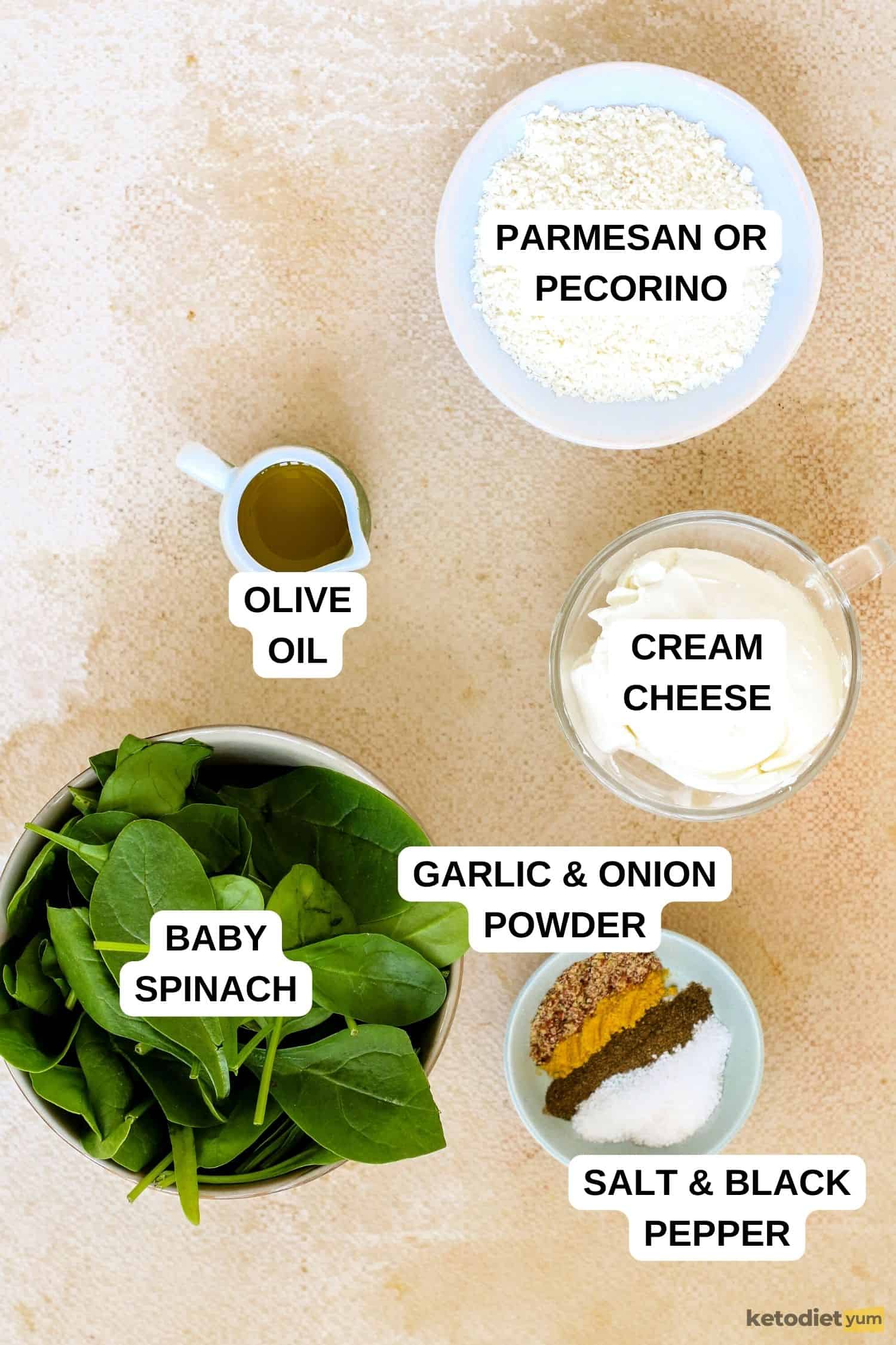 Cream Cheese Spinach Dip Recipe Ingredients