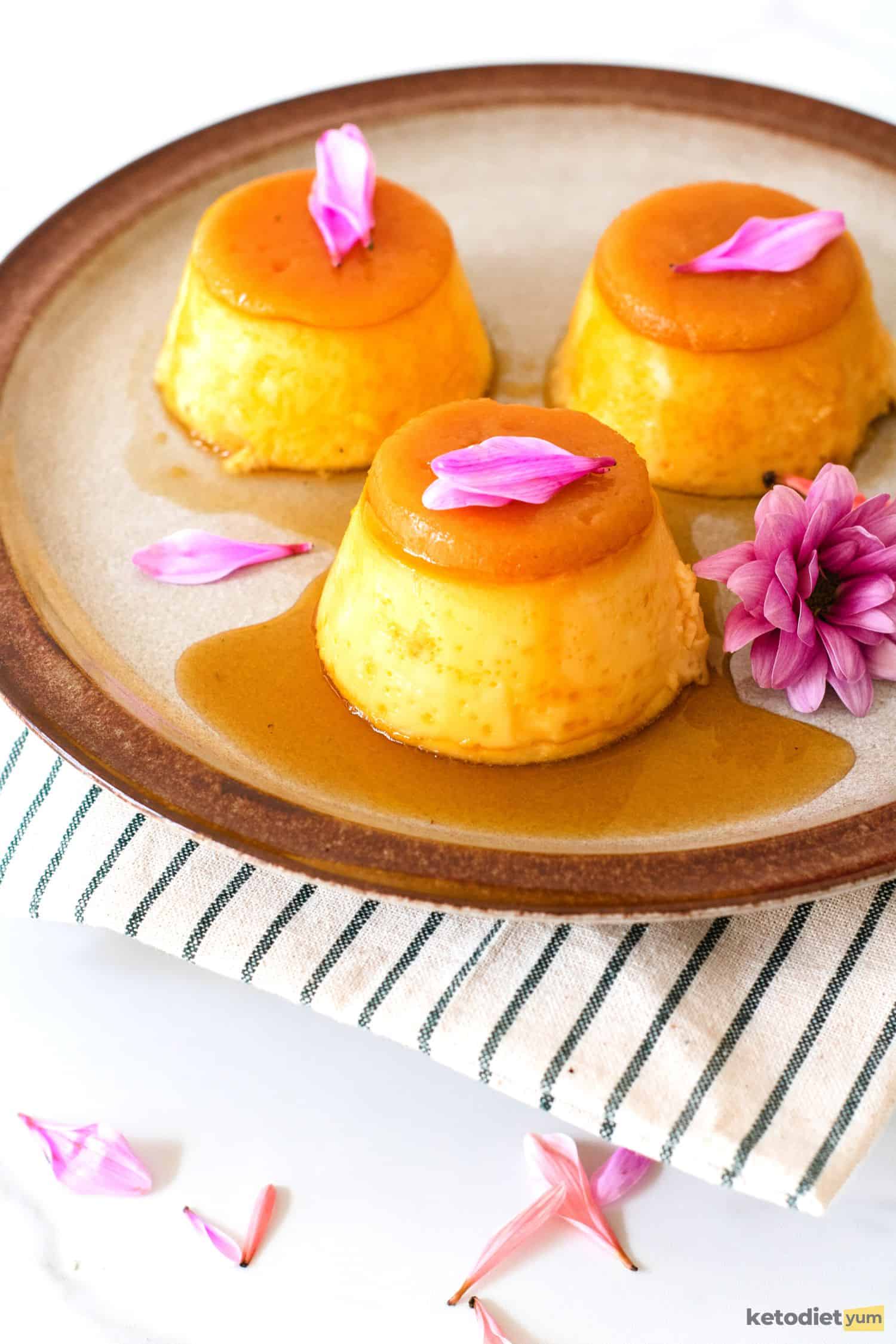 Keto Flan (Creme Caramel)