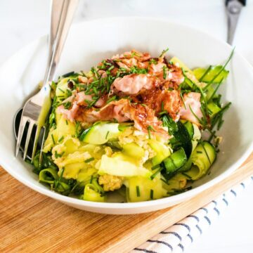 Keto Zucchini Carbonara Recipe