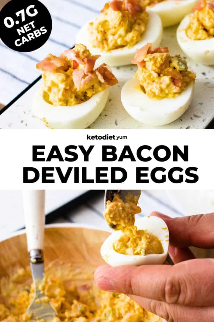 Low Carb Best Bacon Deviled Eggs