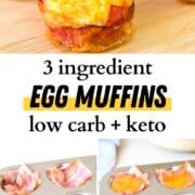 Low Carb Breakfast Egg Muffins for Weight Loss