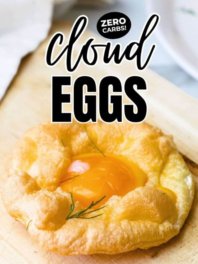 Keto Cloud Eggs (2 Ingredients!)