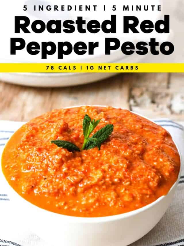 Homemade Roasted Red Pepper Pesto
