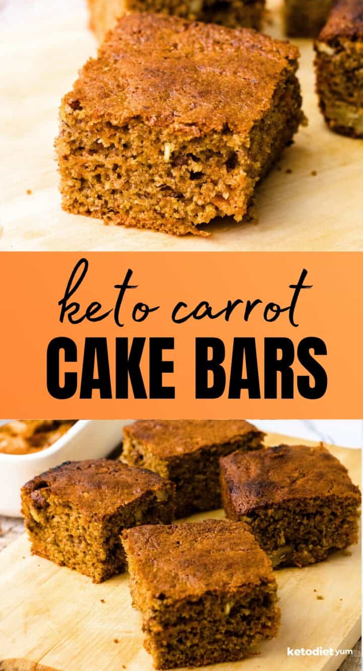 Low Carb Best Carrot Cake Bars Recipe