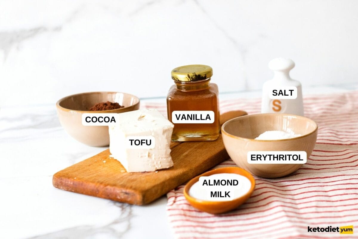 Keto Tofu Chocolate Mousse (Vegan)