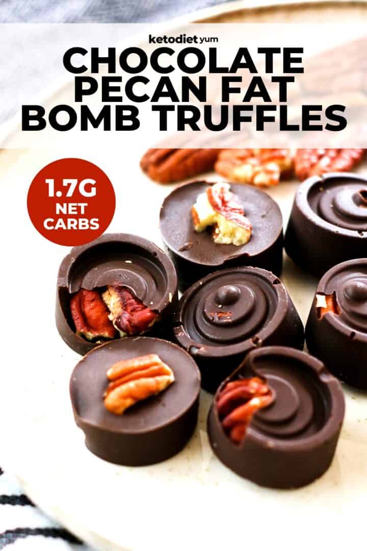 Chocolate Pecan Fat Bomb Truffles