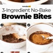 3-Ingredient No Bake Brownie Bites