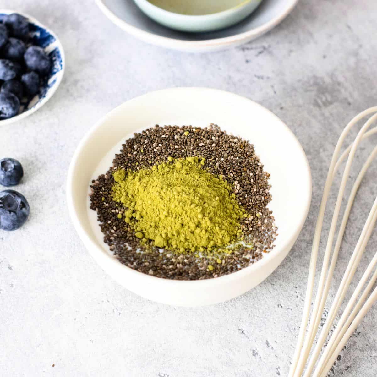 Keto Matcha Chia Pudding