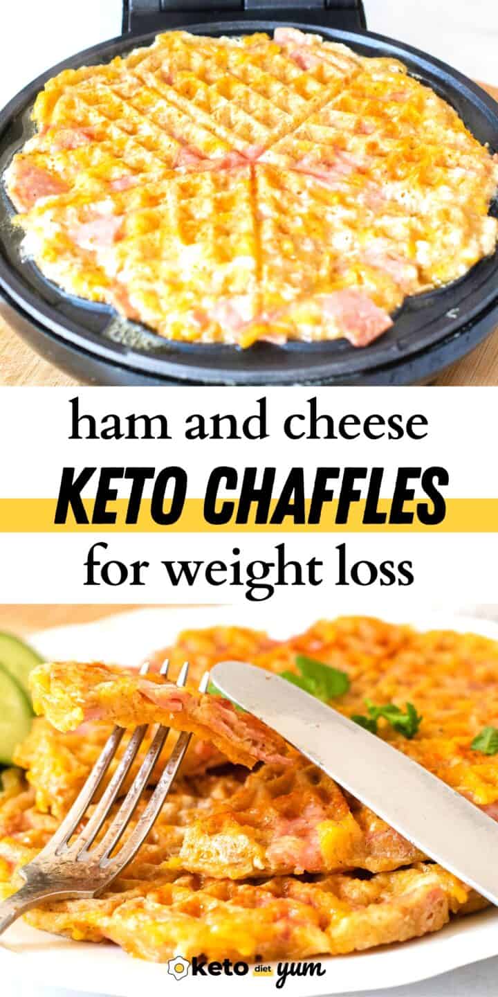 Keto Ham and Cheese Chaffles