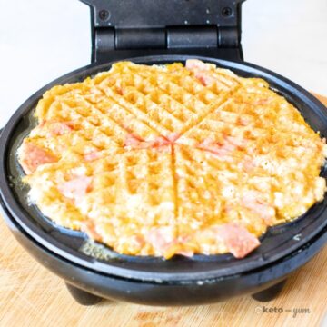 Keto Ham and Cheese Chaffles