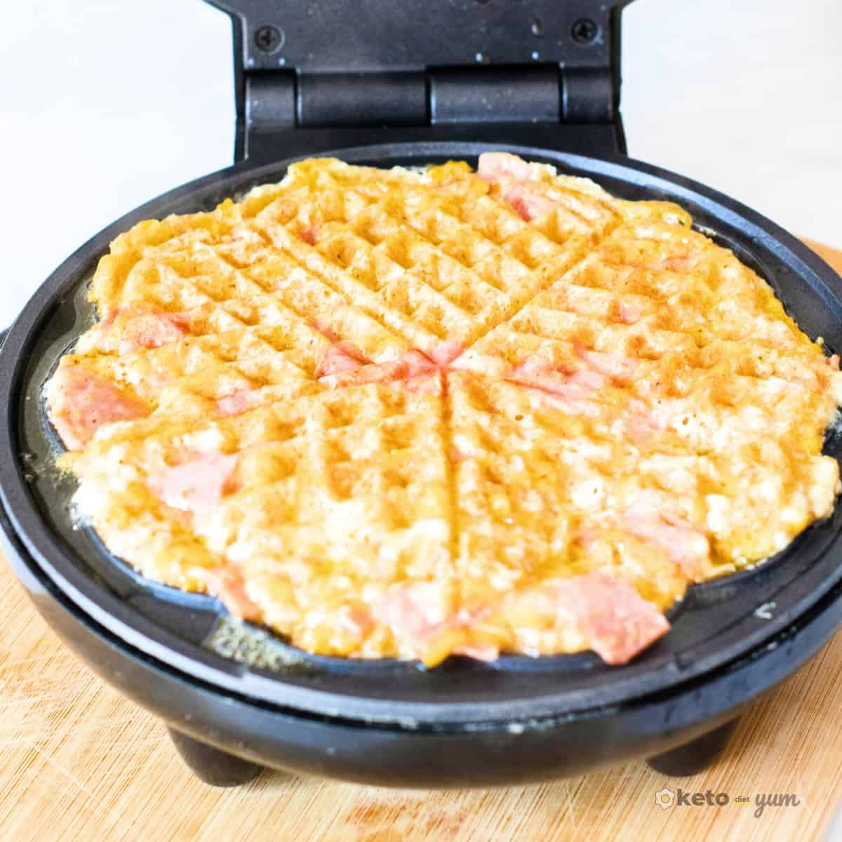 Keto Ham and Cheese Chaffles