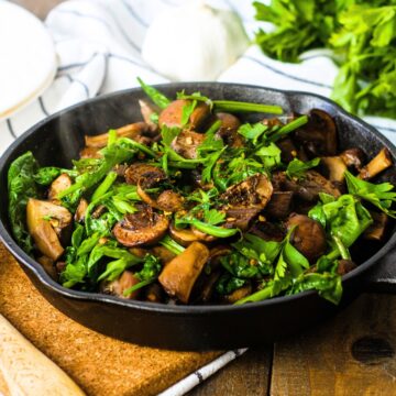 Sauteed Spinach and Mushrooms