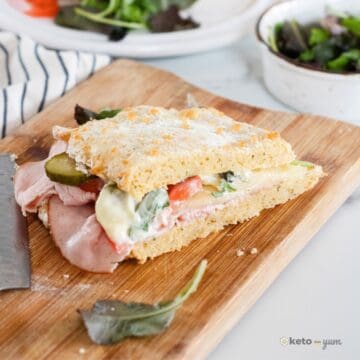 Keto Cheese Bread Deli Sandwich Keto Cheese Bread Sandwich