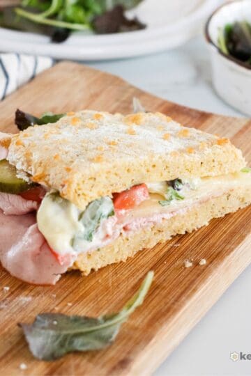 Keto Cheese Bread Sandwich